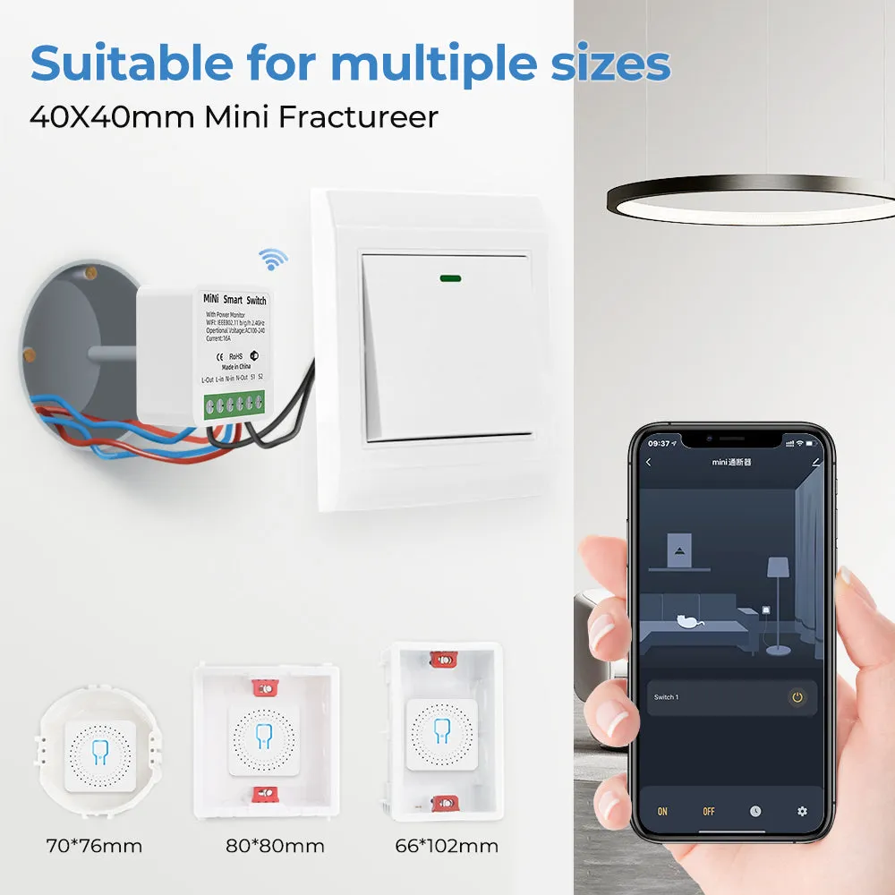 Tuya 2 Way 1 2 3 4 Gang 1/2/3/4 CH DIY Switch Mini Bluetooth Wifi Smart Circuit Breaker For Alexa Google Home Smart Life App