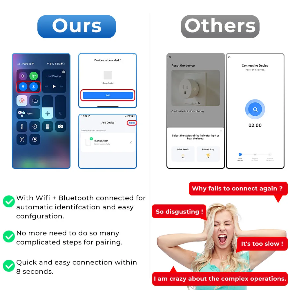 Tuya 2 Way 1 2 3 4 Gang 1/2/3/4 CH DIY Switch Mini Bluetooth Wifi Smart Circuit Breaker For Alexa Google Home Smart Life App