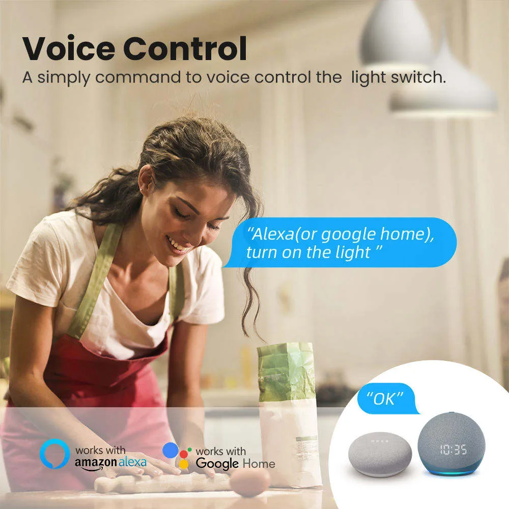 Tuya 2 Way 1 2 3 4 Gang 1/2/3/4 CH DIY Switch Mini Bluetooth Wifi Smart Circuit Breaker For Alexa Google Home Smart Life App