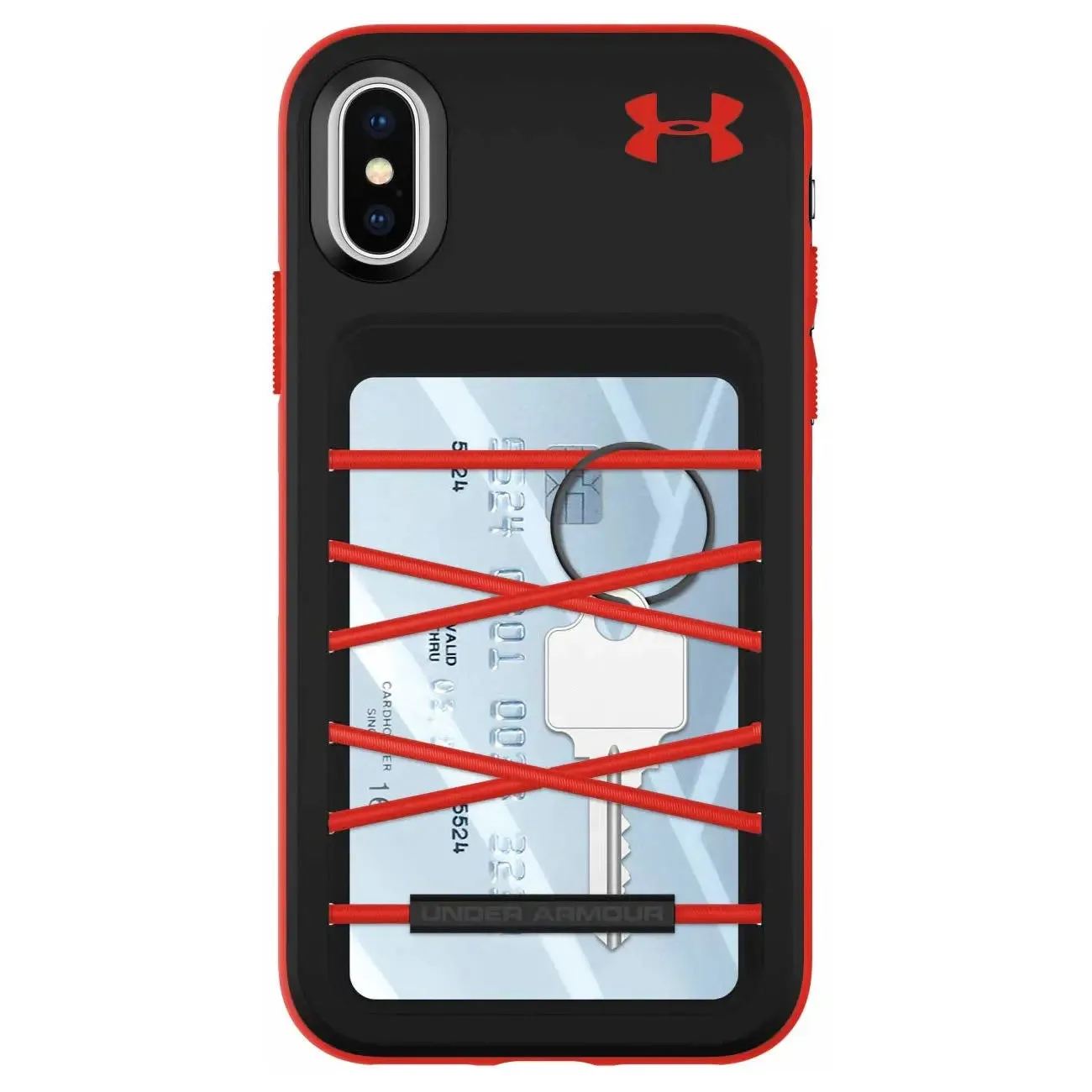 Under Armour UAIPH-014-BLKR-A UA Protect Arsenal Case for iPhone XS & iPhone X - Black/Red