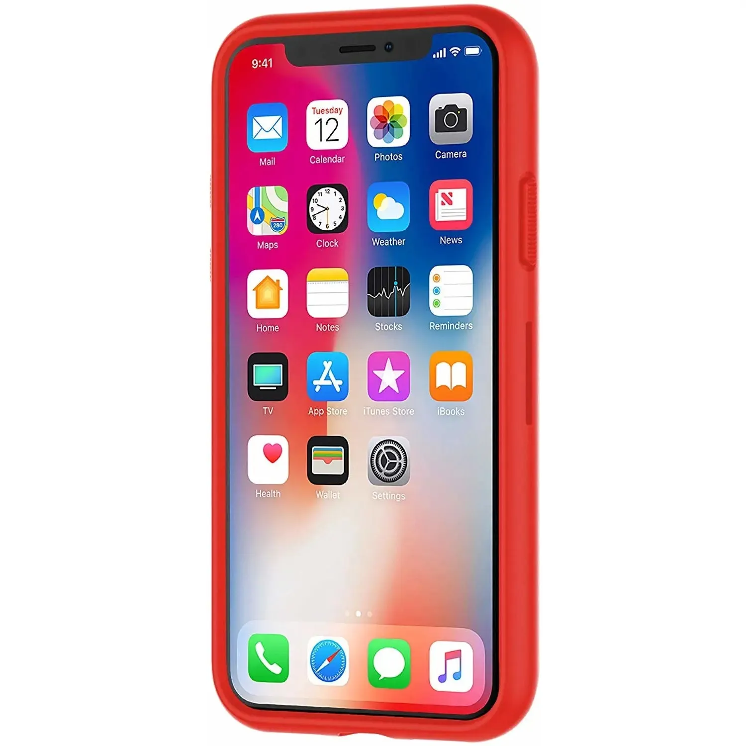 Under Armour UAIPH-014-BLKR-A UA Protect Arsenal Case for iPhone XS & iPhone X - Black/Red
