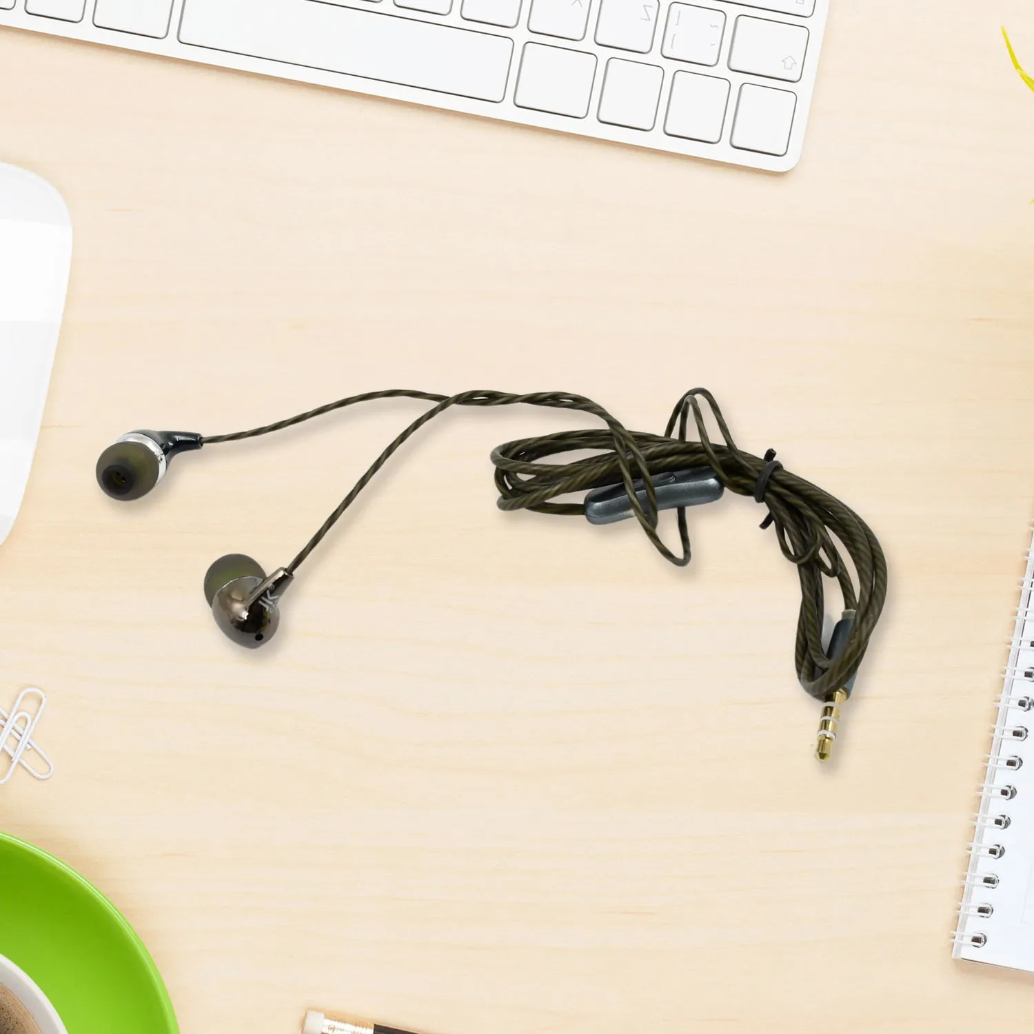 Universal Wired Earphone with Mic (1 Pc)