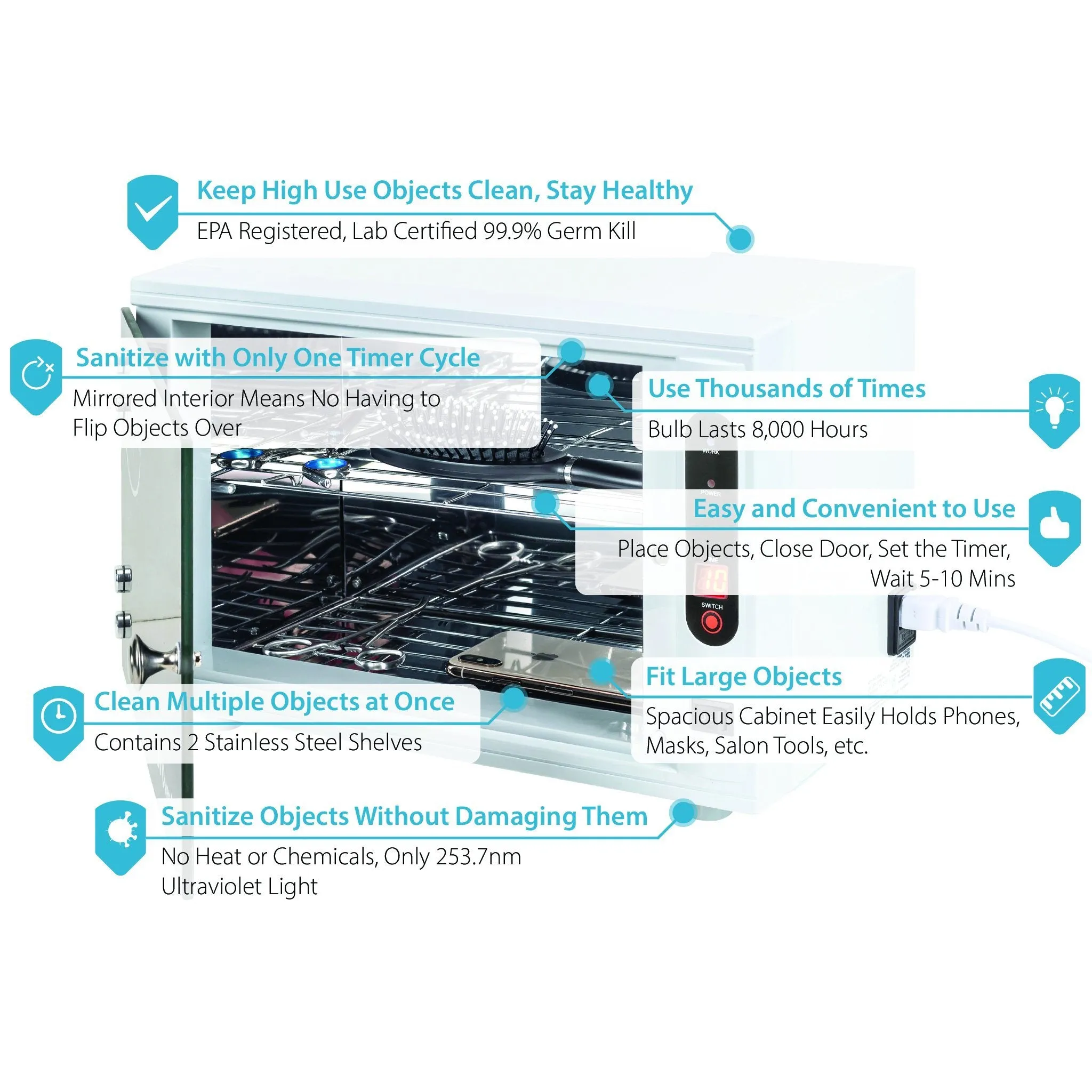 UV Sanitizer Box - Tool Klean UVC Light Oven Pro Sanitizer