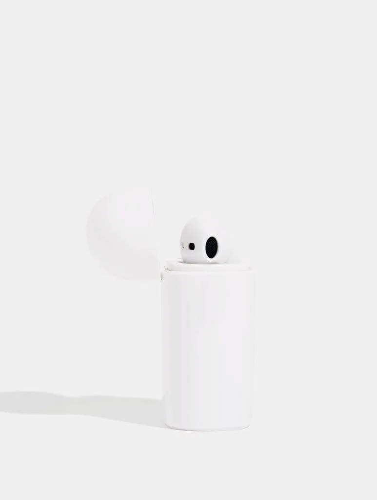 White Wireless Earbuds