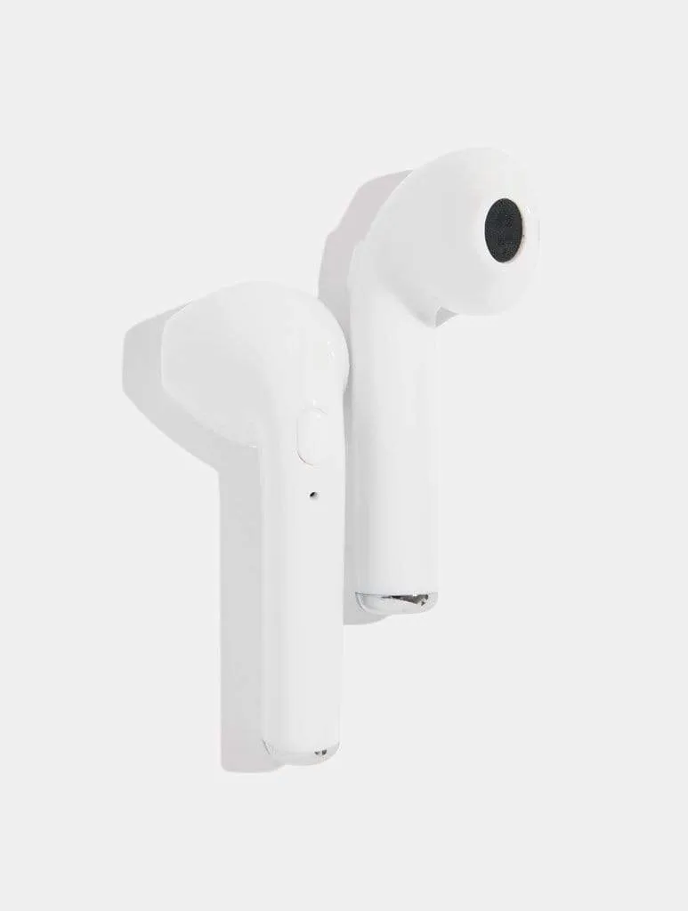 White Wireless Earbuds