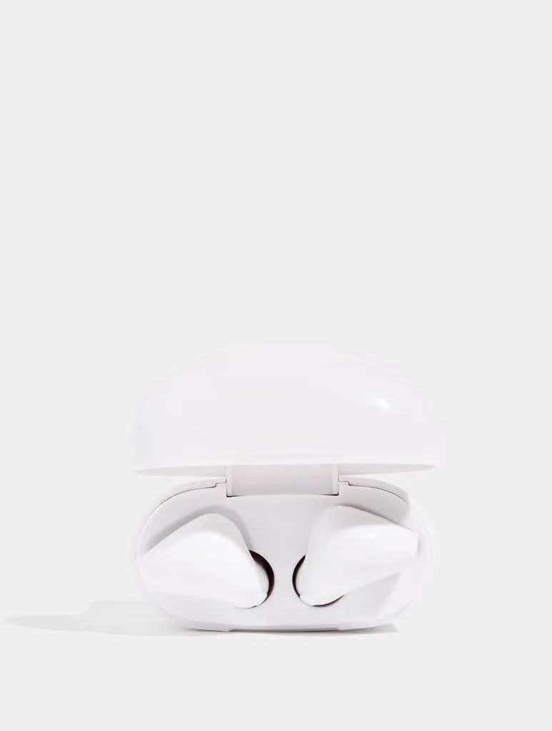 White Wireless Earbuds