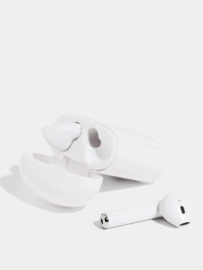 White Wireless Earbuds