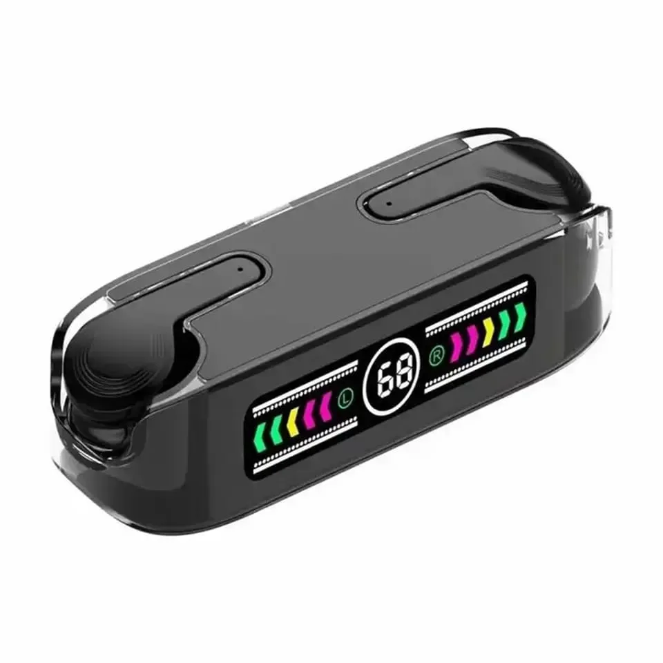 Wireless Bluetooth Headphones Tws Earphones Digital Display Heaset Large Capacity Charging Case Waterproof Earbuds