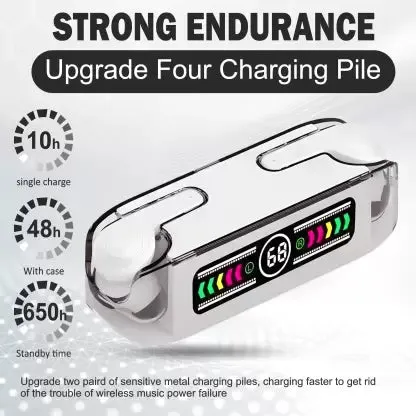 Wireless Bluetooth Headphones Tws Earphones Digital Display Heaset Large Capacity Charging Case Waterproof Earbuds