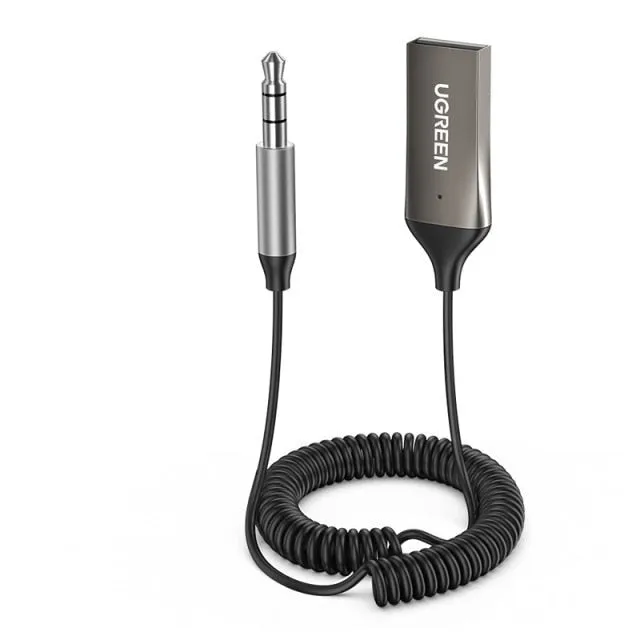 Wireless Car Bluetooth Aux Adapter Receiver - USB to 3.5mm Jack
